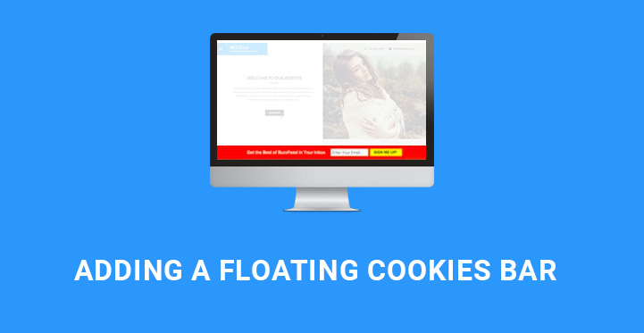 floating cookies bar WordPress