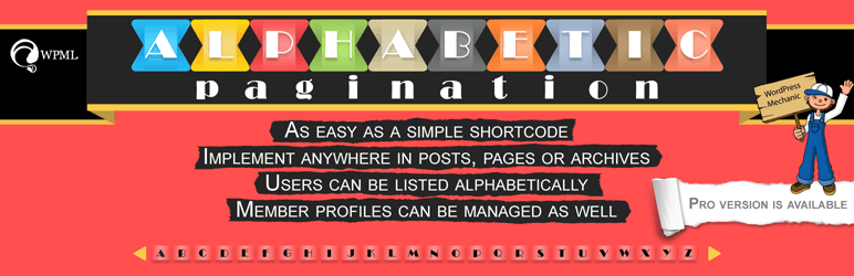 alphabetic paginate