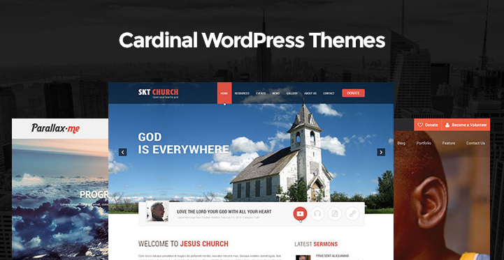 12 Cardinal WordPress Themes for Churches Prayers and Religious Websites