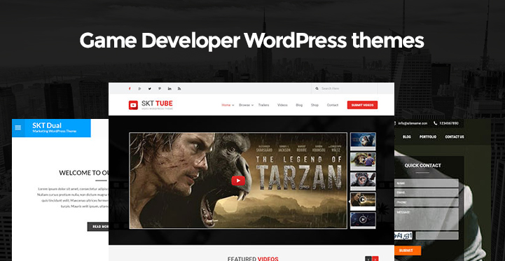 Game Developer WordPress Themes