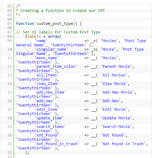 Custom Post Types In WordPress