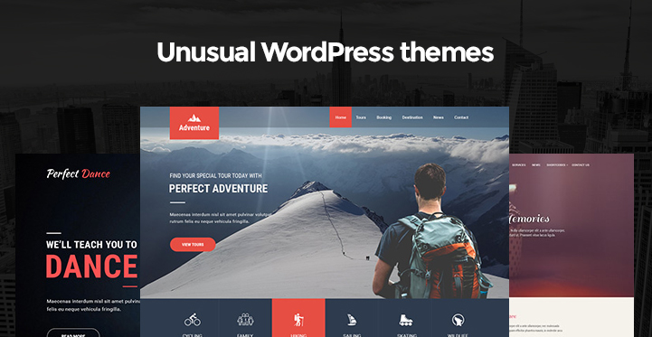 7 Unusual WordPress Themes for Those Who Like Unusual Kind of Sites