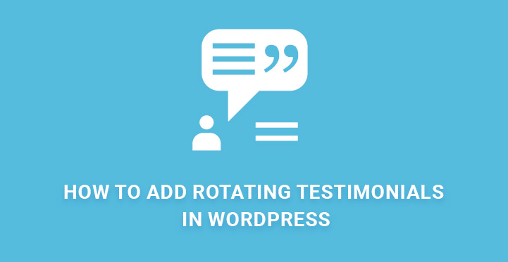 Add Rotating Testimonials