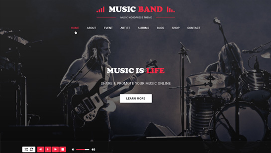 11 The Lyrics WordPress Themes for Musicians and Bands