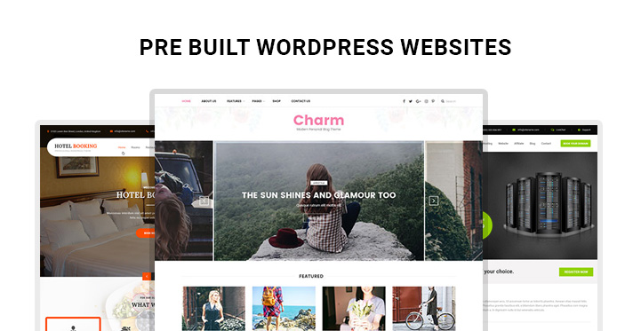 pre built WordPress websites