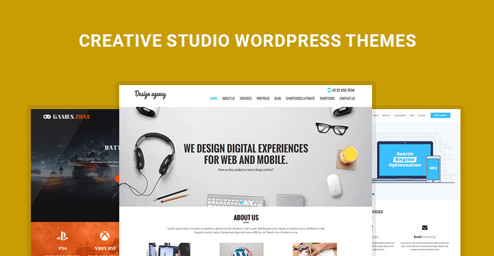 11 Creative Studio WordPress Themes for Creative Design Studio Sites