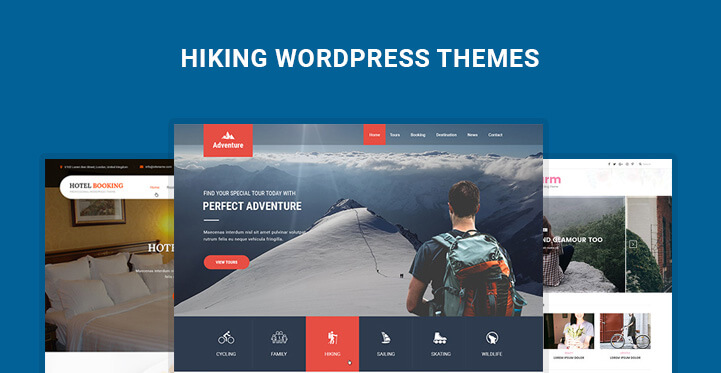 Hiking WordPress Themes for Hiking Trekking Camping Websites