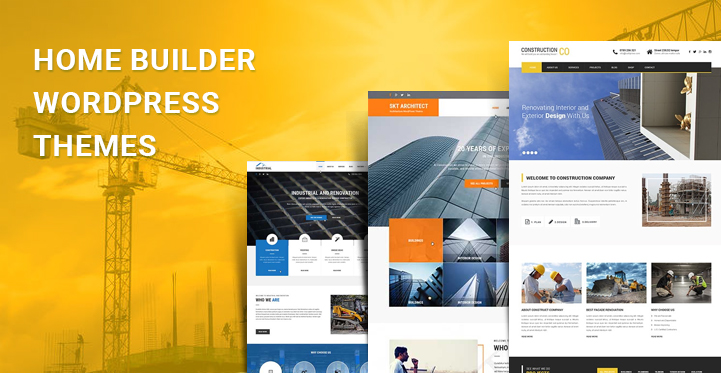 Home Builder WordPress Themes for Building Construction Websites