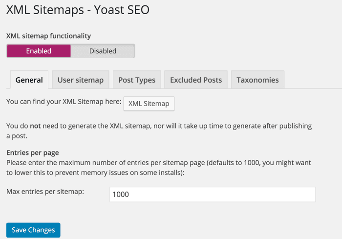 WordPress SEO sitemap