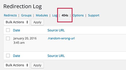 404 redirect WordPress