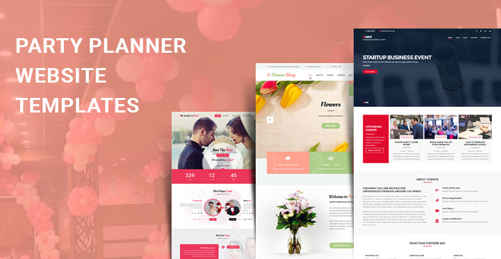 party planner WordPress themes
