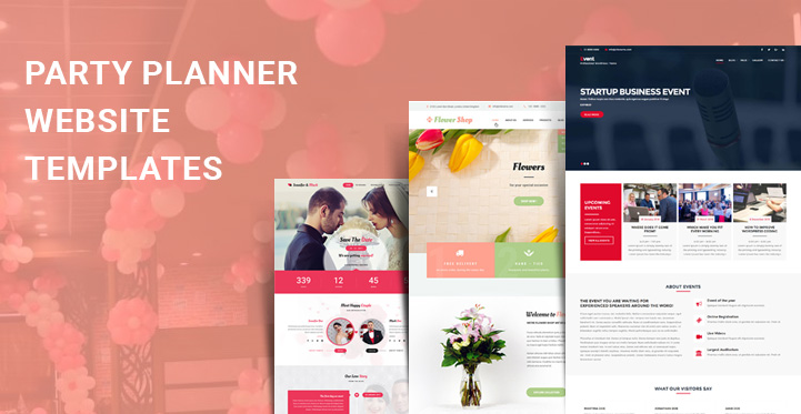 Party Planner Website Template from www.sktthemes.org