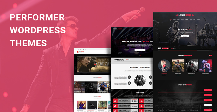 6 Performer WordPress Themes for Performing Artists Websites