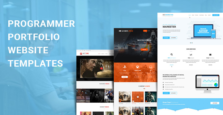 programmer portfolio WordPress themes