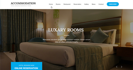 accomodation WordPress theme