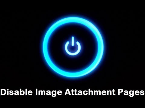 Disable Image Attachment Pages