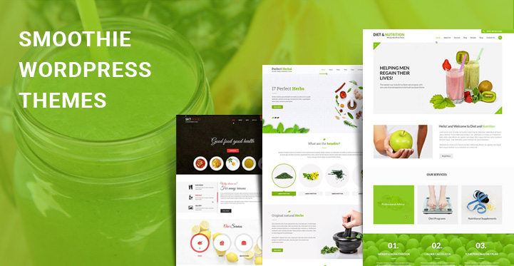 10+ Smoothie WordPress Themes For Shakes Diet And Nutrition Cafes