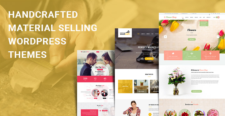 handcrafted material selling WordPress themes