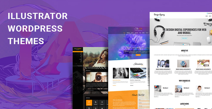 illustrator WordPress themes