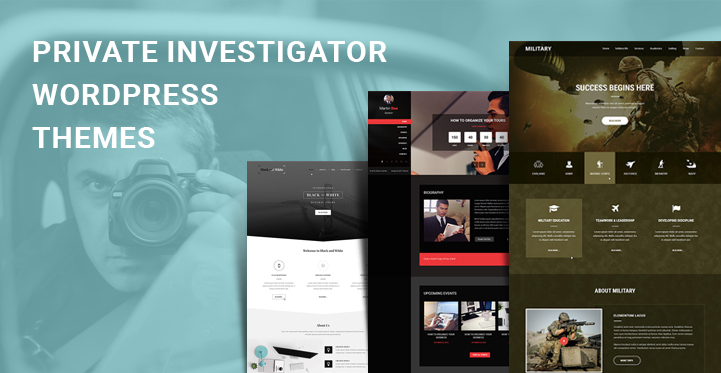8+ Private Investigator WordPress Themes for Spy Detectives Services