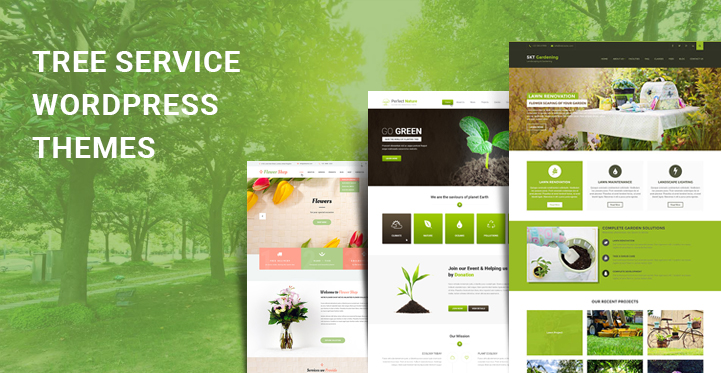 Tree Service WordPress Themes for Lawn Service Nature Eco Websites