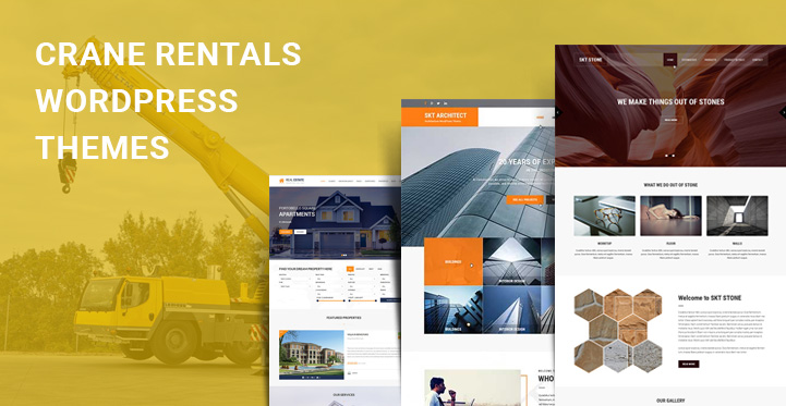 7 Crane Rentals WordPress Themes for Renovation and Steve Rental Services