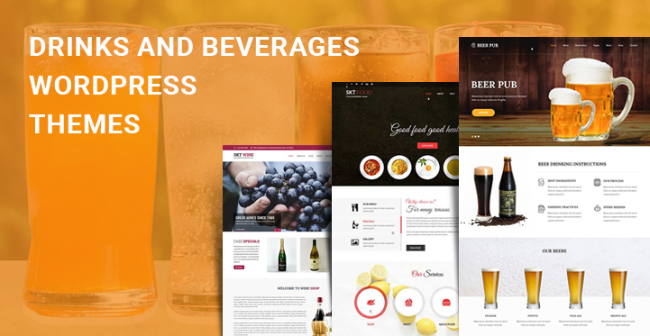 10 Drinks and Beverages WordPress Themes for Food Cafe Brewery Sites