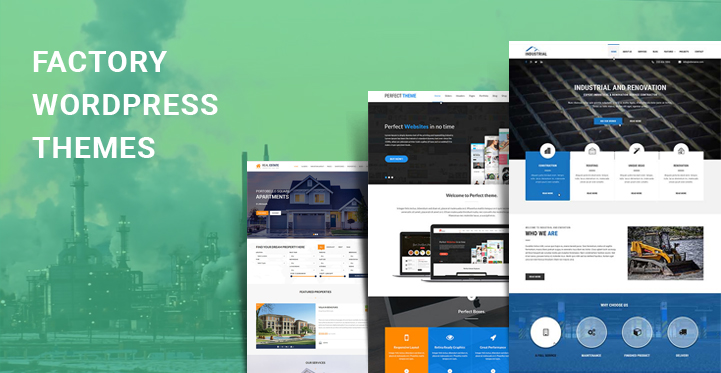 8 Factory WordPress Themes for Manufacturing Industrial Websites