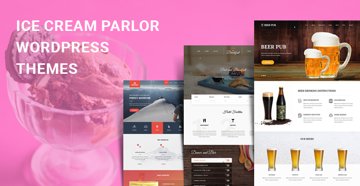 Ice Cream Parlor WordPress Themes