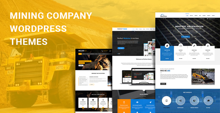 8 Best Mining Company WordPress Themes for Excavation Welding Company