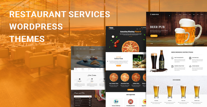 15 Restaurant Service WordPress Themes for Food Drink Services