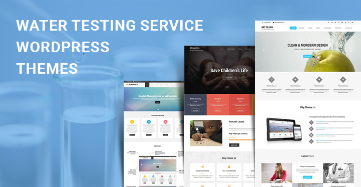 9 Water Testing Service WordPress Themes for Laboratories Reserves