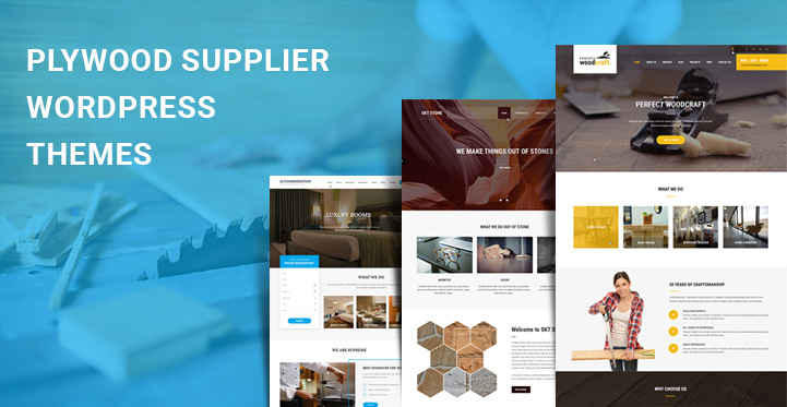 6 Plywood Supplier WordPress Themes for Craftsmen Carpenter & Furniture