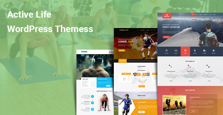 10+ Top Active Life WordPress Themes for Lifestyle Health Spa Gym Sports