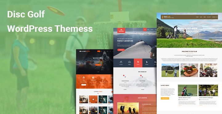 6 Disc Golf WordPress Themes for Coaching Club Gym Sports Sites