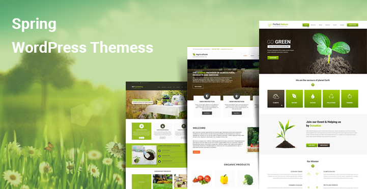 8 Spring WordPress Themes for Variety of Spring Templates for Websites