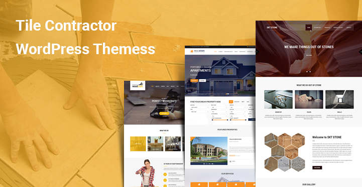 Tile Contractor WordPress Themes for Flooring Roofing Design