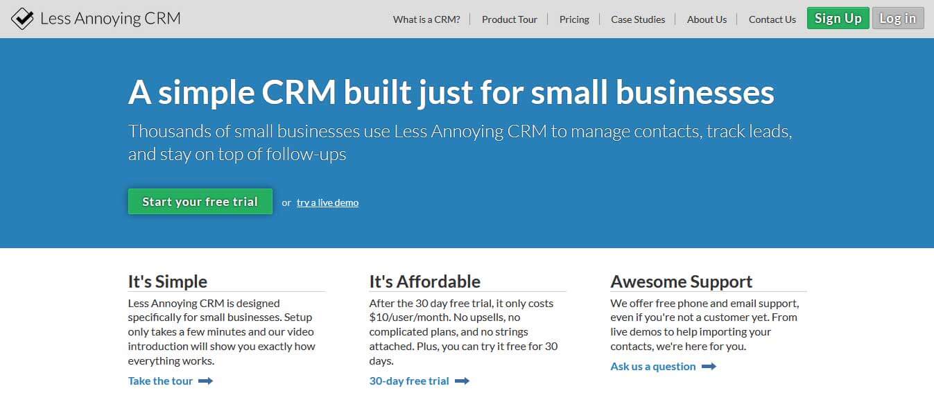 less annoying crm