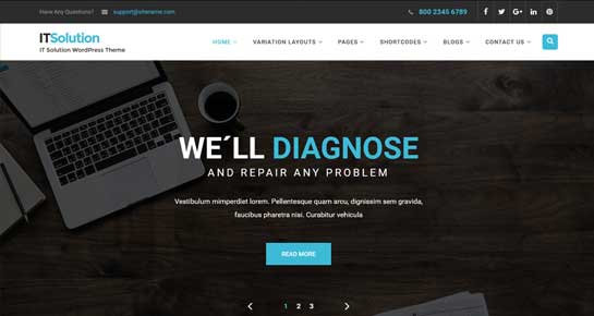 It Solution WordPress Theme