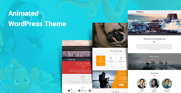 8+ Animated WordPress Themes for Animation Effects and Creative Sites