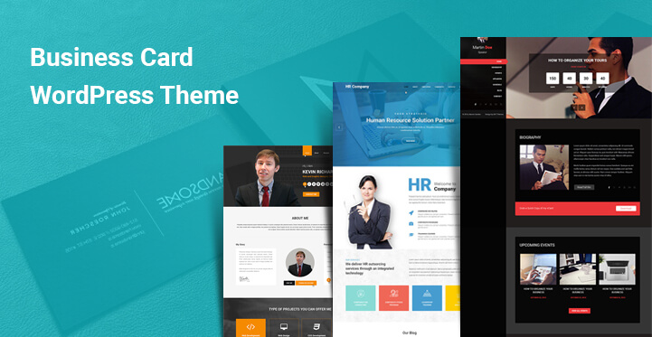 Business Card WordPress Themes for vCard Personal Resume Online Profile