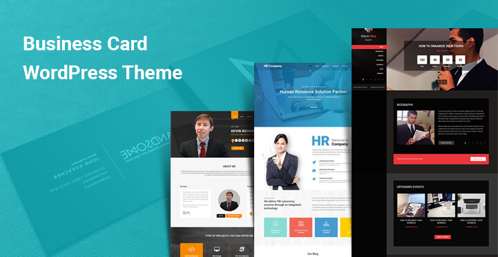 6 Business Card WordPress Themes for vCard Personal Resume Online Profile