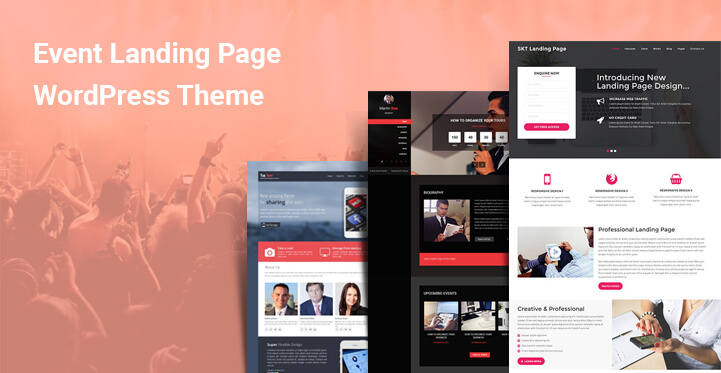 Event Landing Page WordPress Themes