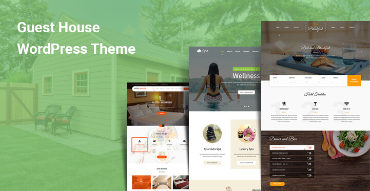 6 Guest House WordPress Themes for Lodging Hospitality Industry Sites