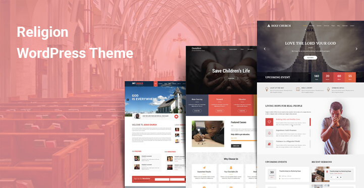 9 Religion WordPress Themes for Non Profit and Religious Organisations