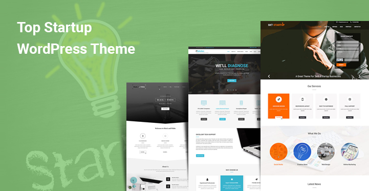 10 Top Startup WordPress Themes for Starting New Business Online Digital