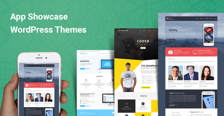 app showcase WordPress themes