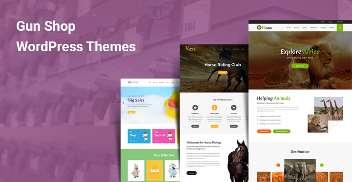 9 Gun Shop WordPress Themes for Weapon Firearms Defence Security