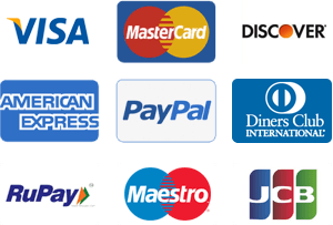PayPal and Cards Payments Accepted