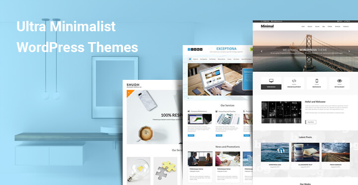 12 Ultra Minimalist WordPress Themes for Minimal White Clean Websites